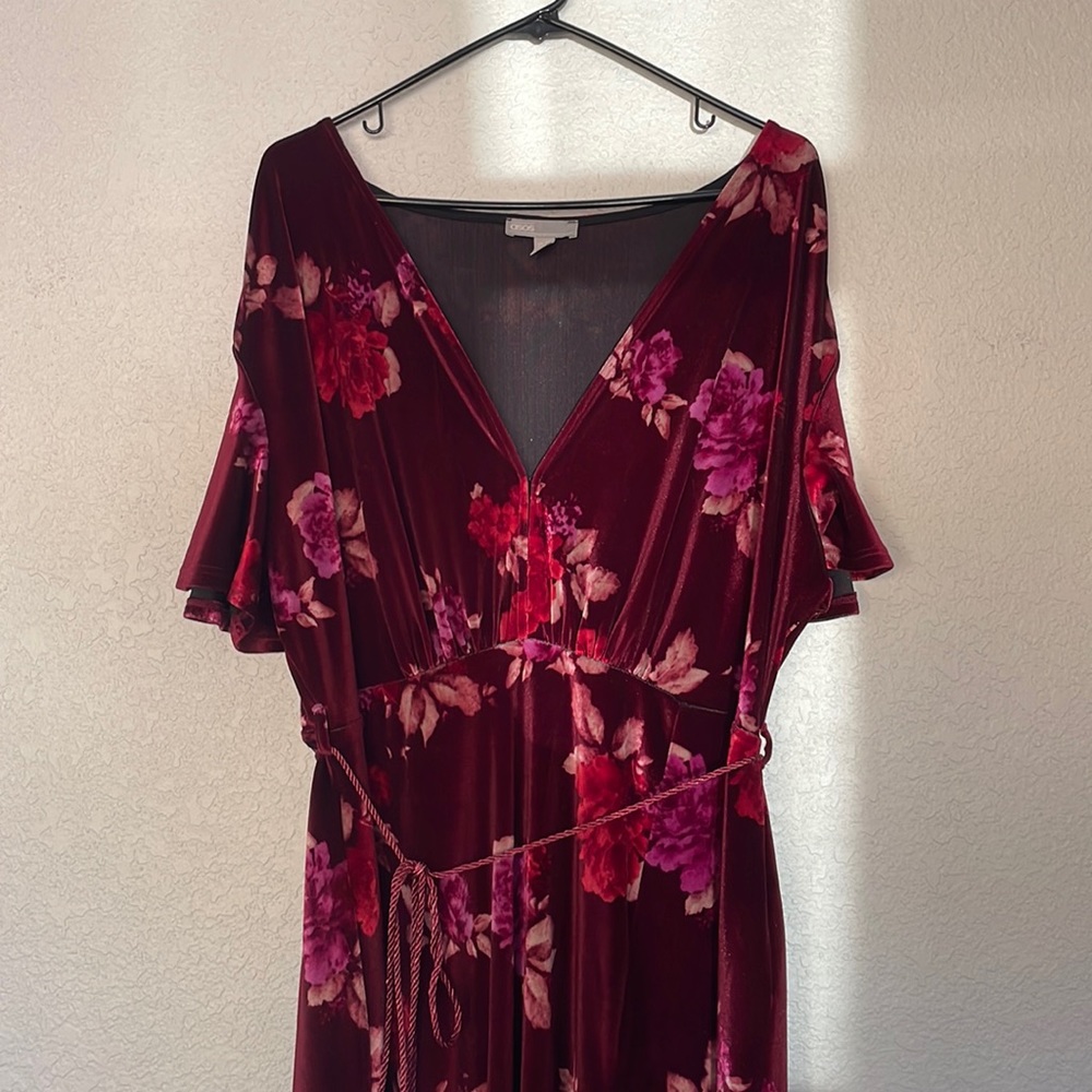 Red Floral ASOS Maxi Dress